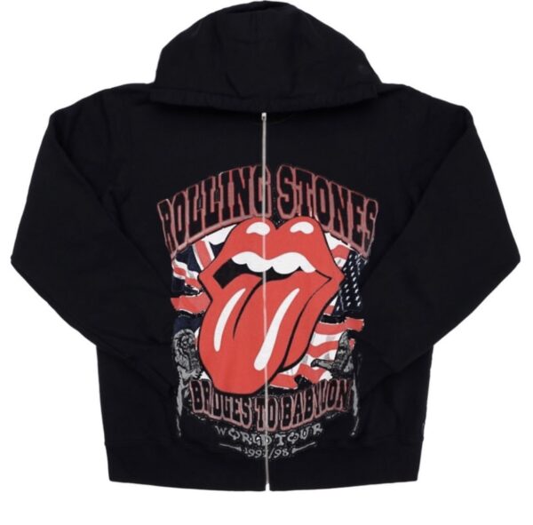 VINTAGE ROLLING STONES HOODIE (RED)