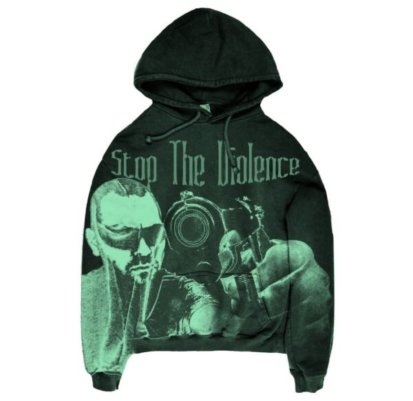 STOP THE VIOLENCE HOODIE (GREEN)