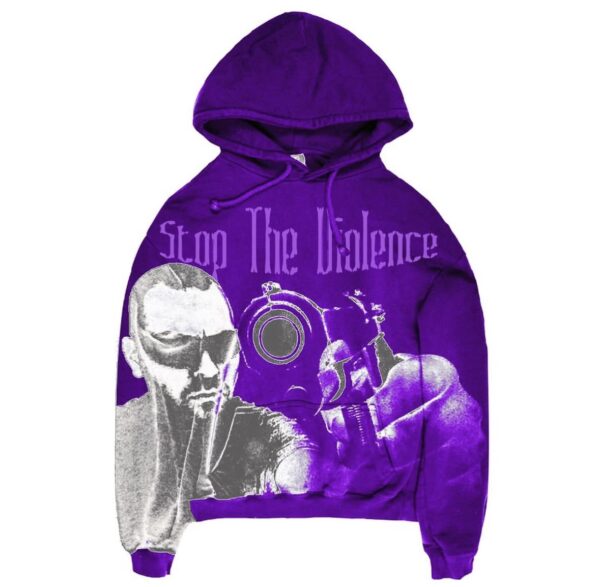 STOP THE VIOLENCE HOODIE (PURPLE)