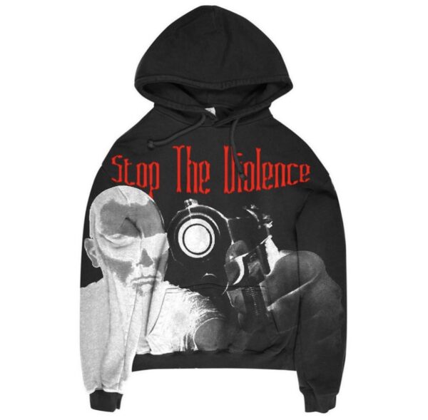 STOP THE VIOLENCE HOODIE (BLACK)