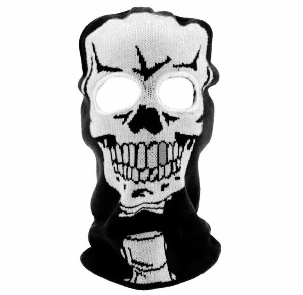 SKELLY SKI-MASK (BLACK/WHITE)